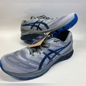 Men's ASICS Gel-Nimbus 23 Running Shoes, Size 11 Piedmont Gray/Elect. Blue - NWT